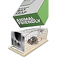 Humane Rat Trap - Large 12" - Metal & FSC® Wood - Animal-Friendly & Reusable - Ready to Use Rat Trap Cage - for Rats, Mouse & Rodent
