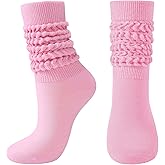 BOOPH Slouch Socks Women Scrunch Sock Knee High Slouchy Socks for Women Size 6-11