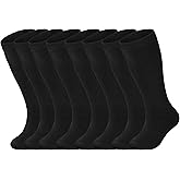 Sea Zaela 4 Pairs Kids Halloween Striped Knee-High Crew Length Socks, Unisex, Casual, 1-6 Years, Small, Red, 4 Count