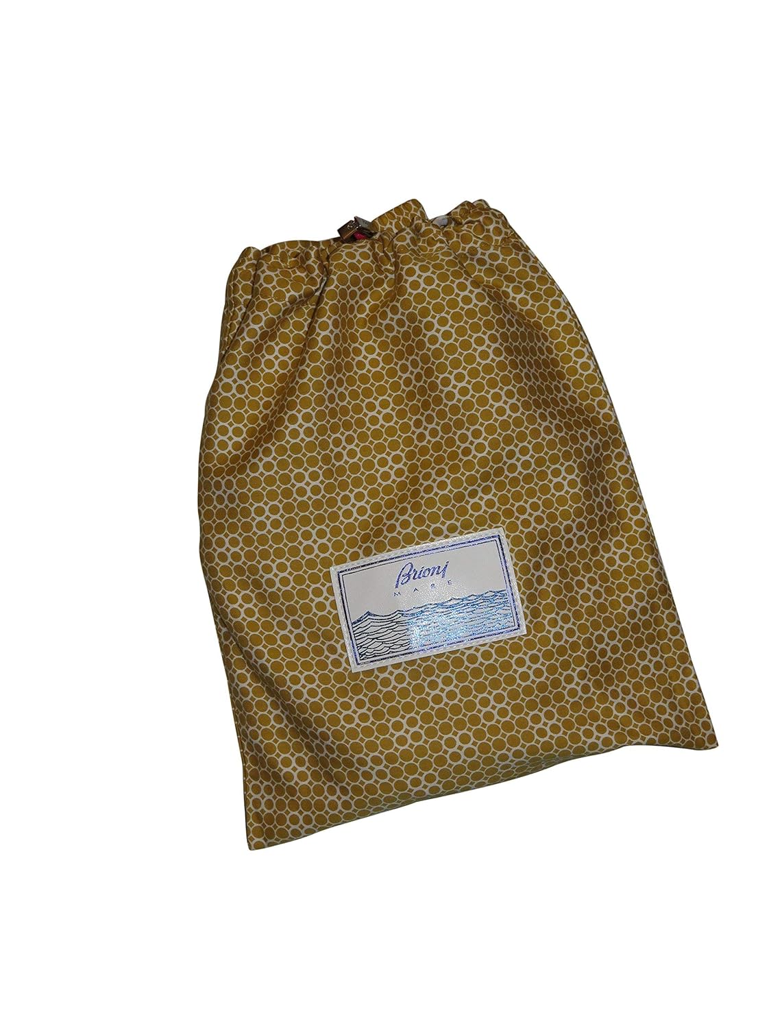 Clothing Brioni Mens Yellow Geometric 