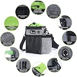 pecute Large Dog Treat Pouch Bag Water Bottle Holder Grey 5 Pockets view 3