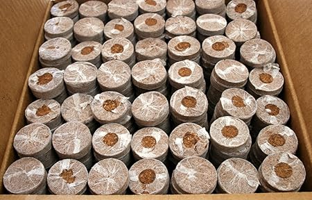 Bio Blooms Agro India Pvt. Ltd. Coir Seedling Coins cocopeat disc, 42 mm Plant Starter 20 pcs Bio_18FA