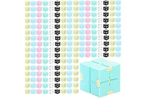 Yilloog 102 Pcs Infinity Cube Bulk - Mini Blocks Party Favors Stress & Anxiety Relief Infinity Desk Cube for Kids Valentine's Day Toy