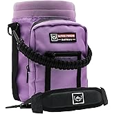 NATURE PIONEOR Water Bottle Holder with Adjustable Strap - 26/32/36/40/46/64oz Insulated Water Bottle Sling Carrier with Paracord Handle & 2 Pockets, Outdoor Sports, Hiking, Camping, Gym