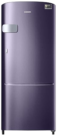 Samsung 192 L 4 Star Inverter Direct Cool Single Door Refrigerator(RR20T1Y2XUT/HL, Pebble Blue)