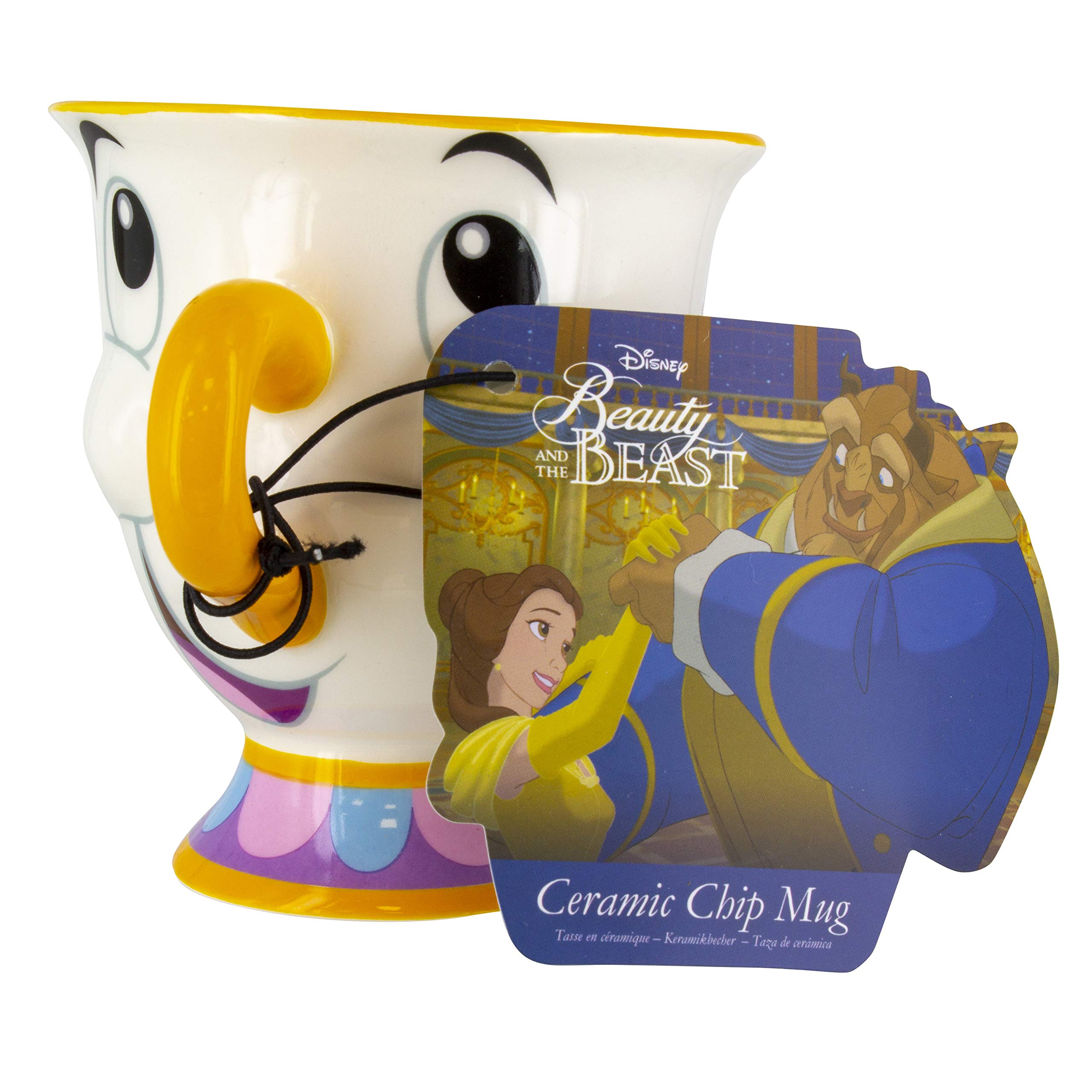 Die Schöne und das Biest Chip-Tasse - Offiziell lizenziert, handbemalt, Disney Tee-Set oder Küchenkollektion 5