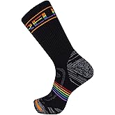 Merrell unisex-adult Men's and Women's Zoned Lightweight Cushion Wool Hiking Crew Socks - 1 Pair Pack - Unisex Arch Support