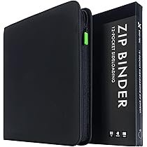 Vault X 12 Pocket Zip Binder, 480 Cards, Exo-Tec Material, 20 Side
