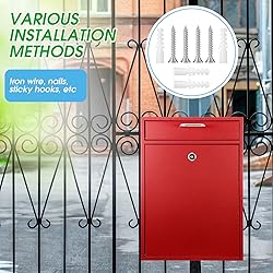 Yaocom Locking Mailbox with Key for Outdoor 16.2 x