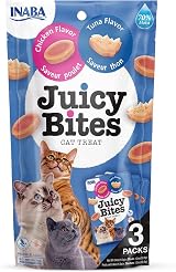 INABA Juicy Bites Cat Treat Chicken & Tuna 33g Pack Soft Moist