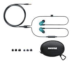 Shure SE215 Wired Sound Isolating Earbuds, Clear