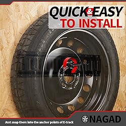 2 Pack E Track Spare Tire Holder Mounts, Upgrade
