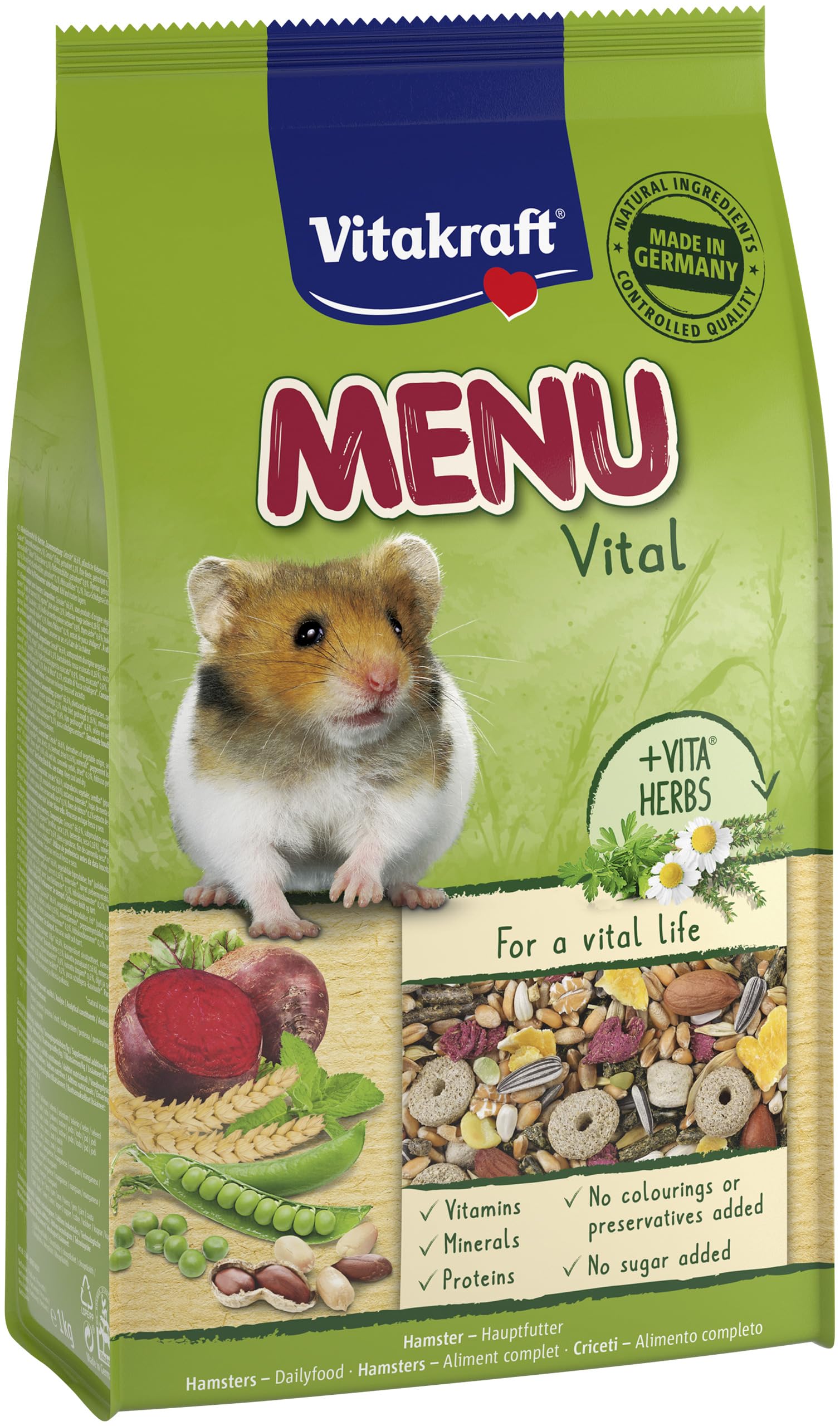 Vitakraft Menu Vital Hamster Food, 1 kg