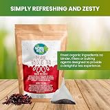 The Natural Health Market Organic Hibiscus Tea Bags 100 Count UK Made view 3