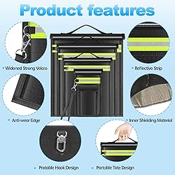 Lulrsay 5 Pack Faraday Bags EMP Proof,Faraday Bags