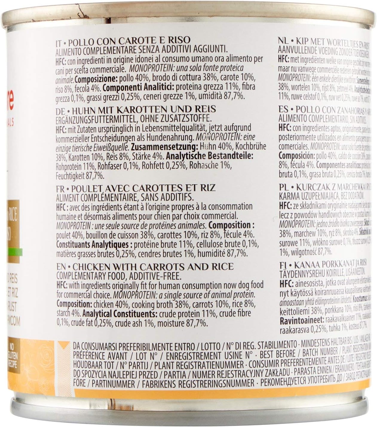 almo nature HFC Wet Dog Food, Cuisine Chicken with Carrots and Rice, 280 g, Pack of 12, Transparent, 280 g (Pack of 12) - Image 5