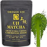 Origin Uji Superior Ceremonial Grade Matcha Powder, Yabukita Single Cultivar, First Harvest, Shade-Grown, Stone-Milled by Level 10 Tea Master from Uji, Kyoto, Japan