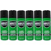 Brut Deodorant 6oz Aerosol Classic Scent(Anti-Perspirant) (6 Pack)