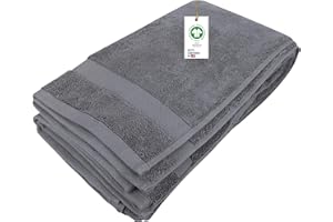 Delara 100% Organic Cotton Towels 650 GSM Plush Feather Touch Quick Dry Bath Sheet, GOTS Certified, Oeko-Tex Green Certified, Organic Cotton Bath Sheet, 36"X70"
