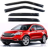 KPY Rain Guards Window Visors for 2007-2011 Honda CRV CR-V | Out-Channel Window Visors Vent Wind Deflectors 4PC, Car Accessories for 07-11 CRV CR-V