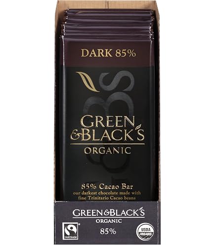 Amazon.com : Green & Black's Organic Dark Chocolate Bar, 70% Cacao