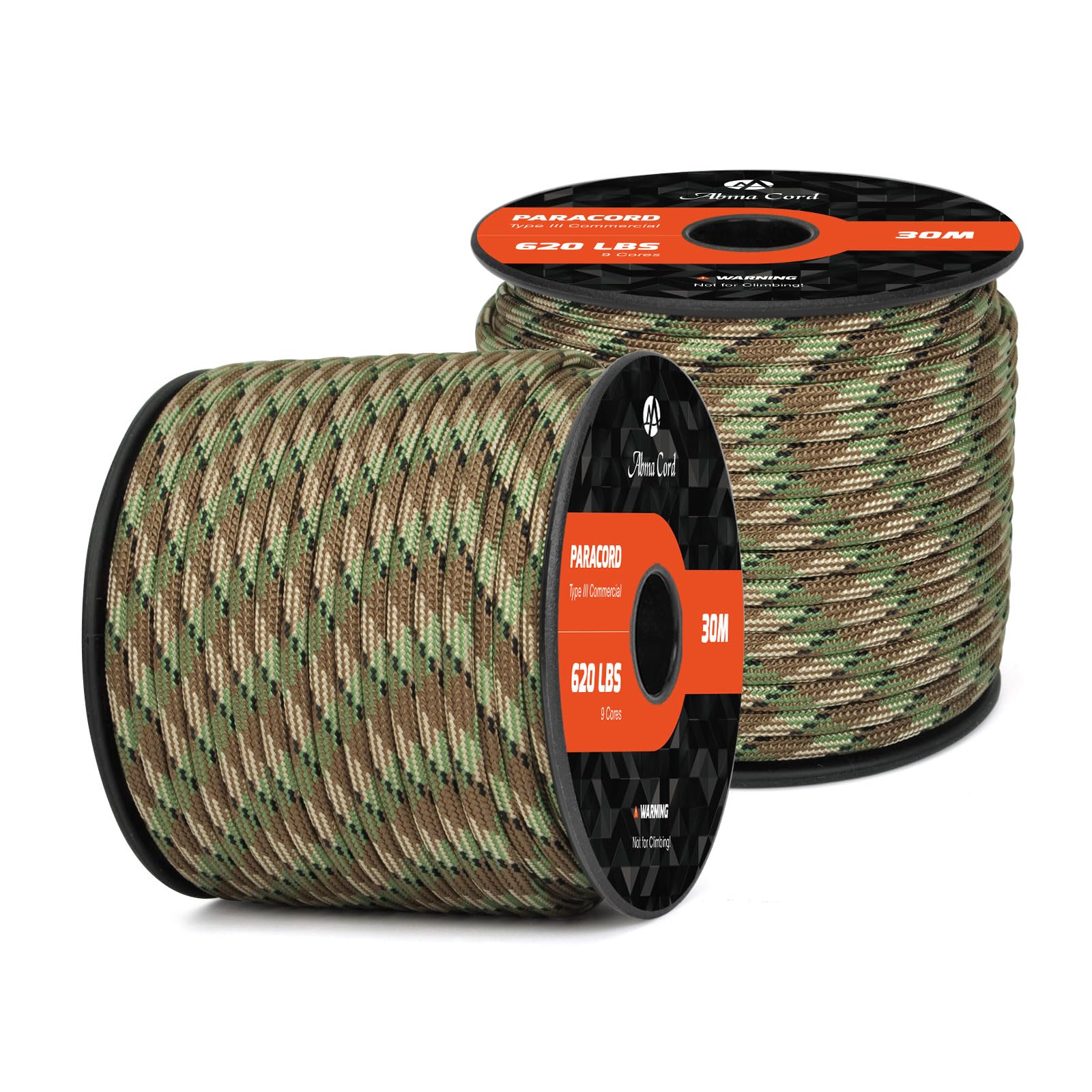 Abma Cord Paracord 620 lbs 4mm 9 Strands 100% Nylon 30M - Scout