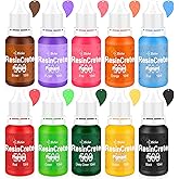 JDiction ResinCrete Pigment, 10 Color Concentrated Dyes for Crafting Jewelry, Painting, Intense Colors of Superior Standard, 
