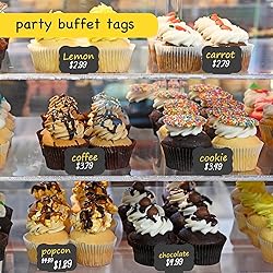 PigPotParty 18 Pcs Food Labels for Party Buffet