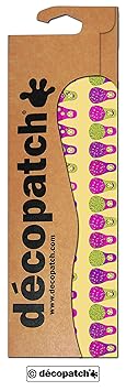 Decopatch Bastelpapier, 395 x 298 mm kleinen Russische Puppe, grün, gelb/rosa, 3 Stück