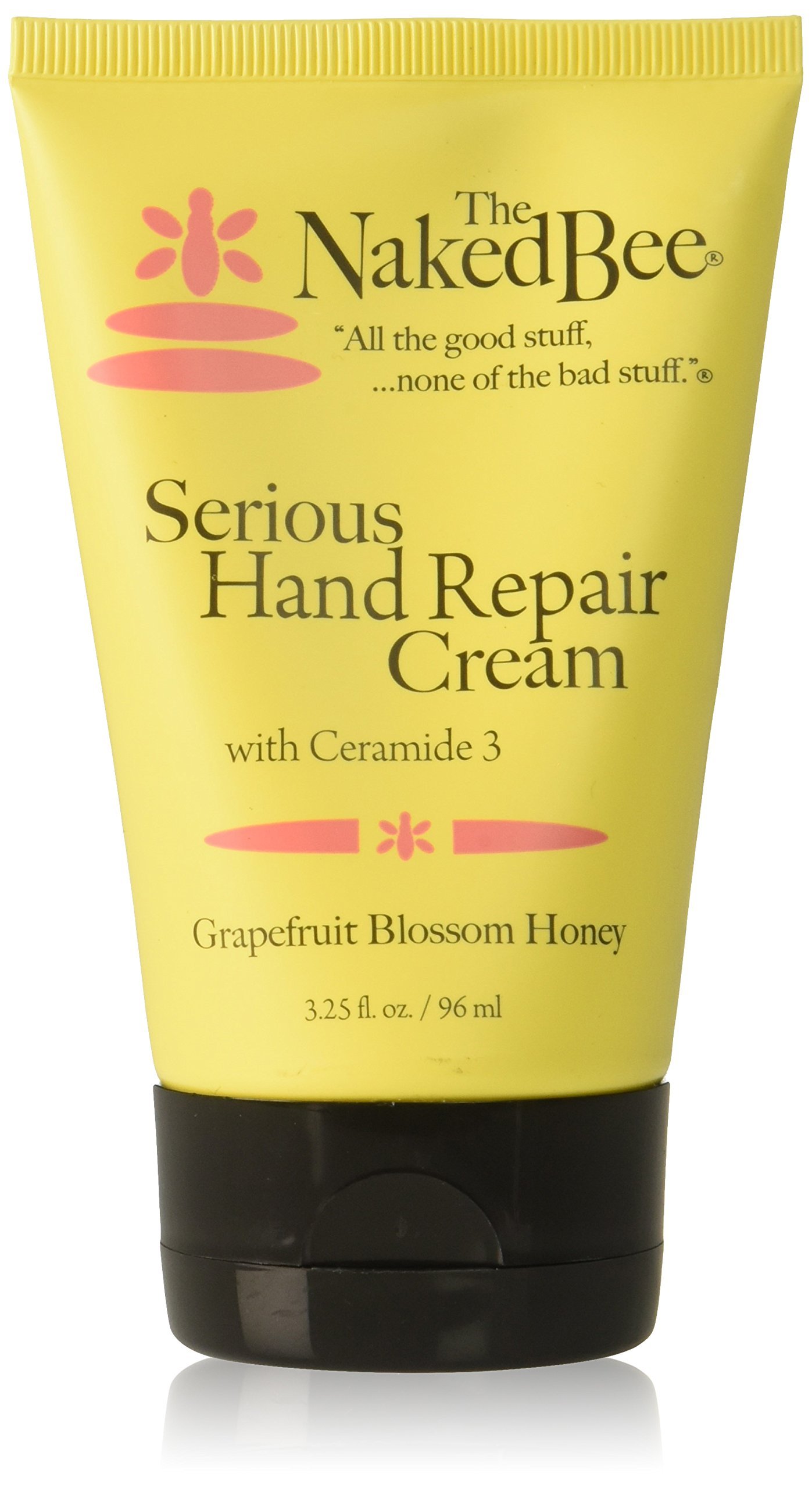 The Naked Bee Grapefruit Blossom Honey Serious Hand Repair Cream 3.25oz. Moisturising Hand Cream. Hand Cream for Very Dry Hands. Gifts for Her. Hand Cream Gift for Women. Moisturising Skin Care.