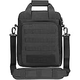 CamGo 12" Laptop Messenger Bag for Men Vertical Tactical Crossbody Shoulder Bag Small Computer Briefcase Molle Handbags