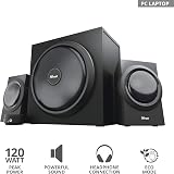 Trust Yuri 2.1 Speaker Set 120W Subwoofer UK Plug Wired Volume Control view 2