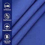 Yeahmart Rectangle Sun Shade Sail 2x3m with Fixing Kit Blue Waterproof UV Block view 4