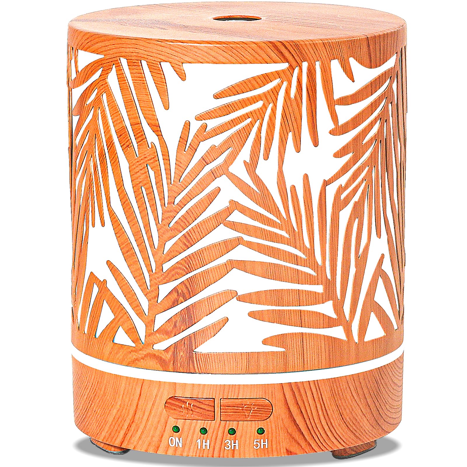 Photo 1 of Essential Oil Diffuser Metal Aromatherapy Oil Diffusers for Large Room,Water Plants Pattern Ultrasonic Cool Mist Diffuser with Waterless Auto Shut-Off Protection,for Home Office,300ML