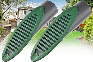 Hehoroo 2PCS Yard Drain Emitter, Angled Slope Drainage Pipe, Angled Drain Emitter for Sump Pump Discharge & Gutter Downspout Extensions, Compatible with 4-Inches Connections