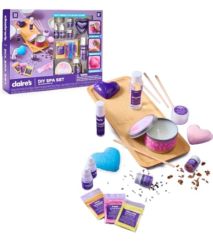 Amazon.com: Claire's DIY Bath Bomb & Scented Candle Making Set, 32