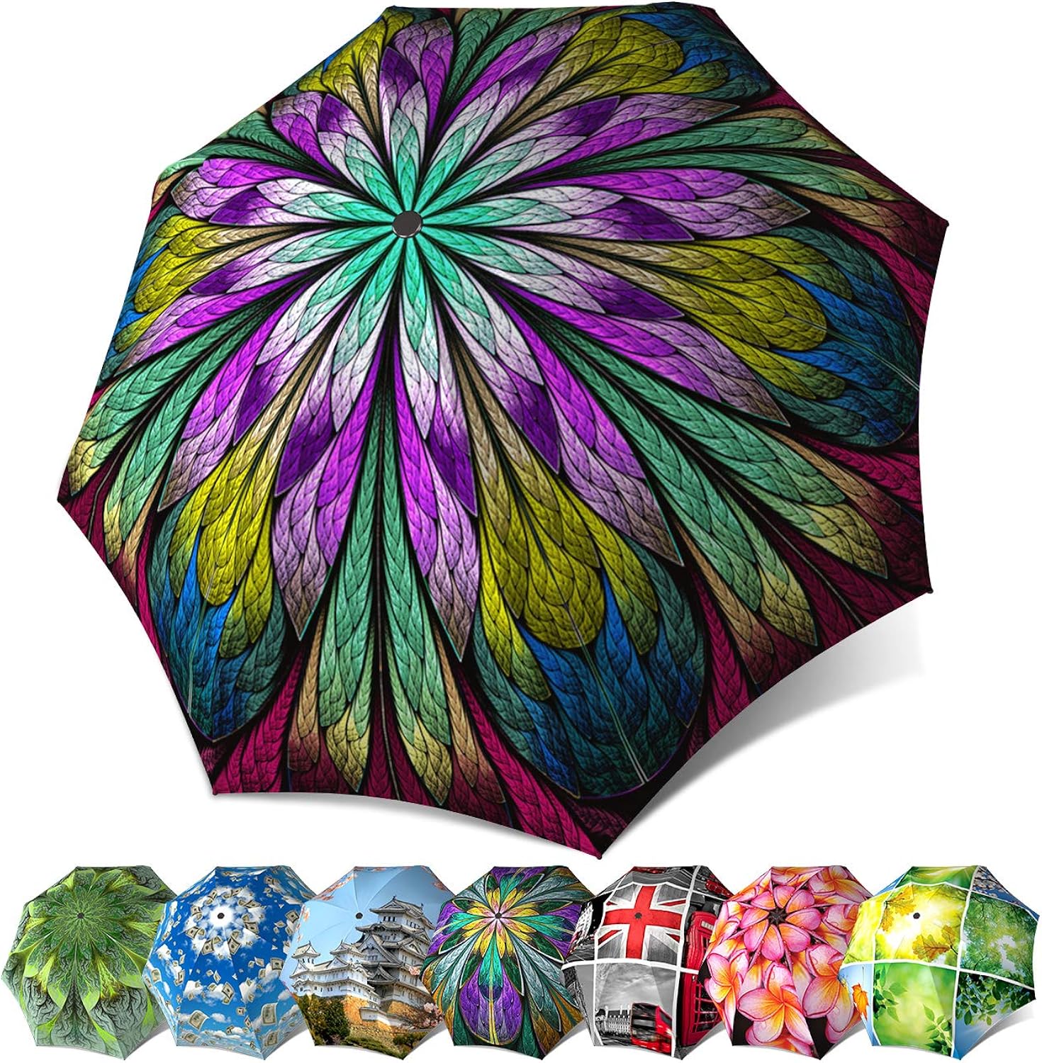 Abstract Art Umbrella for Women Designer Umbrella