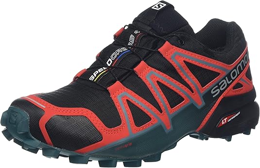 Amazon.com | Salomon Speedcross4gtxsportinglow Sporting Low Ne. Black Red | Trail Running