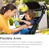 Munchkin Pram Fan 360° 4 Speeds LED Lights Black Mini Portable Stroller Fan view 3