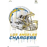 Trends International NFL Los Angeles Chargers - Drip Helmet 20 Wall Poster, 22.375" x 34", Premium Unframed Version