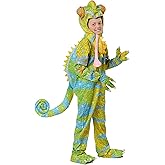 Chameleon Costume for Kids, Lizard Jumpsuit for Dress-Up, Animal Theme Parties & Halloween