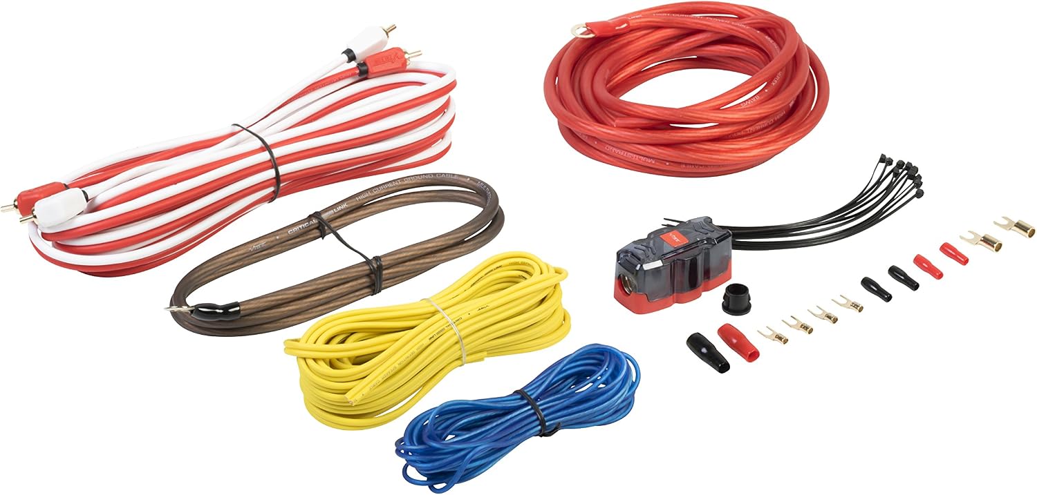 Vibe Critical Link Advanced Series 8awg Amplifier Wiring Kit,black