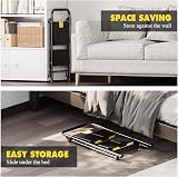 KINGRACK 2 Step Ladder Steel with Safe-Lock Handrail Anti-Slip Wide Pedals view 5