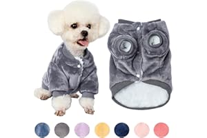 FabriCastle Dog Sweater, Dog Clothes, Dog Coat, Dog Jacket for Small or Medium Dogs Boy or Girl, Ultra Soft and Warm Cat Pet Sweaters (Gray, Large)