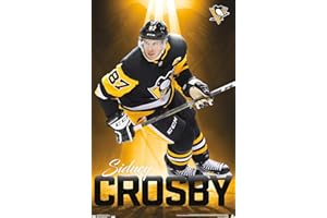 Trends International NHL Pittsburgh Penguins - Sidney Crosby 18 Wall Poster, Premium Unframed Version, 22.375" x 34"