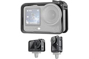 Protective Cage for DJI Osmo Action 6, Lightweight Nylon Protective Case for DJI Action 6 Accessories with Cold Shoe & Quick-