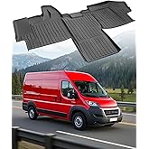 Car Floor Mat for Dodge Ram Promaster: Custom Fit TPE All Weather Accessories for 2018 2019 2020 2021 2022 2023 2024 2025 2026 Van 1500 2500 3500(Not Fit for EV & Ram Promaster City)