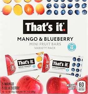 THATS IT Mango Blueberry Mini Bars 10 Count, 7 OZ