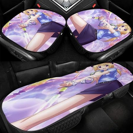 Amazon インフィニット ストラトス 1 環境 人気 車のアイスシルククッションのスリーピースセット ファッション シートクッション ユニバーサル 車の座布団 4シーズン対応 通気性カーシートクッション 3d三次元メッシュ ポリエステル クッション スリーピースカー