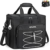 RealCool Soft Cooler Bag 35/45Can, Collapsible Cooler Insulated Leak Proof, Large Lunch Box for Men Women, Soft-Sided Cooler for Picnic, Grocery, Beach, Camping, Travel